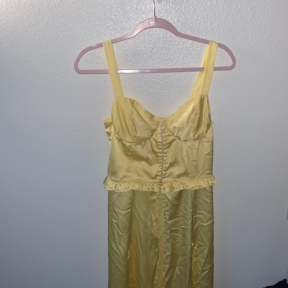 EASTNWEST LABEL CORSRT YELLOW DRESS